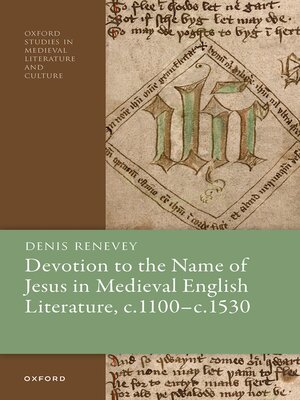cover image of Devotion to the Name of Jesus in Medieval English Literature, c. 1100--c. 1530